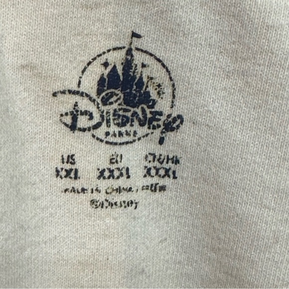 Disney Parks Mickey Mouse Stars Stripes Flag Men Pullover Sweatshirt 1/4 Zip 2XL - Picture 14 of 16